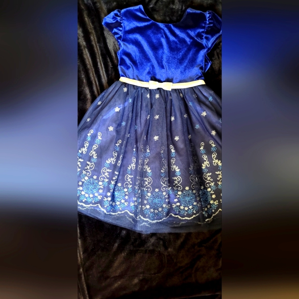 Velvet and Tulle gown